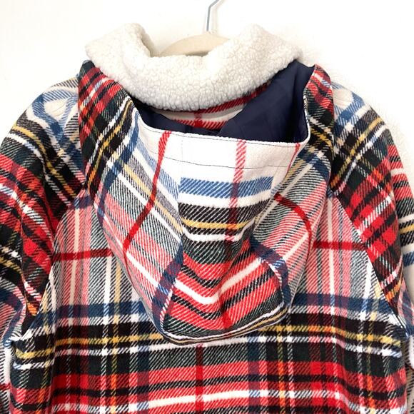 THE GREAT. Woodsy Plaid Cabinmate Toggle Wool Blend Coat Jacket Size 1/S - Picture 7 of 16